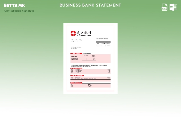 модерен стил на компанијата „Шенѓинг банка“ што го проверува изводот на сметката